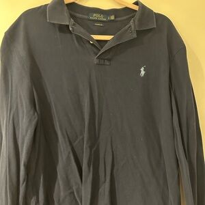 Polo by Ralph Lauren Men's Dark Gray Polo Shirt